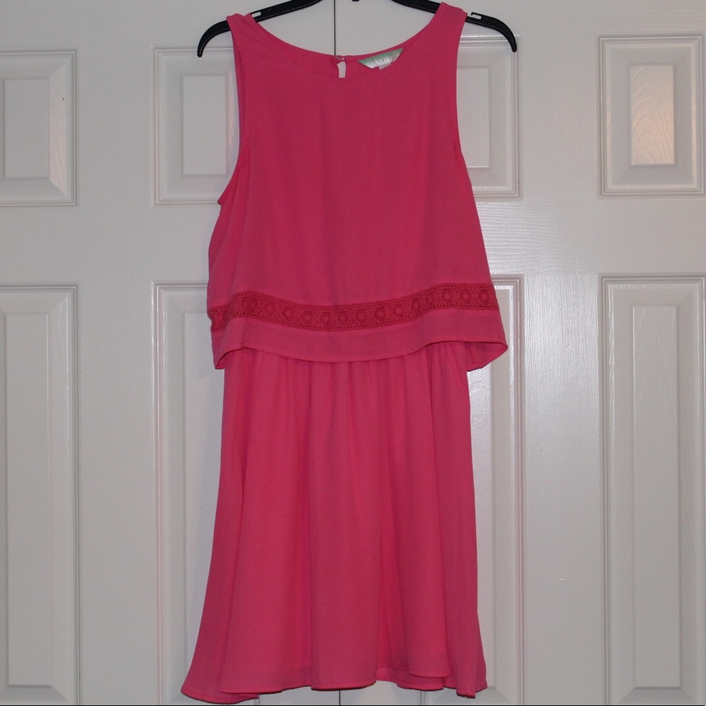 NWOT pink decree dress
